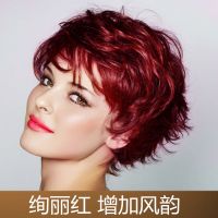 一洗彩色染发剂女遮盖白发纯植物洗发水网红流行色2018自己染