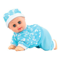 会哭的娃娃 宝宝学爬行玩具会叫哭笑眨眼 婴幼儿洋娃娃 电动爬娃