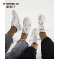 OKKER BULLS澳克公牛男鞋板鞋男20新款男士运动鞋透气休闲鞋小白鞋夏季鞋子