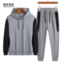 YIBULUOTUO秋季外套男士2021新款宽松休闲工装夹克衣服潮流运动男装上衣休闲长裤