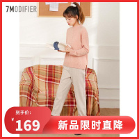 N拉夏贝尔春新款打底衫慵懒风圆领套头针织衫宽松内搭毛衣女709D5039