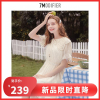 拉夏贝尔[热卖]连衣裙雪纺裙子气质女神范衣服冷淡风女装高级感