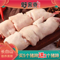 (买就送二猪蹄)野蛮香猪蹄块 精修免切猪蹄猪爪猪手猪脚400g*5 东北黑猪肉 红烧猪蹄 烧烤猪蹄食材 量贩装2000g