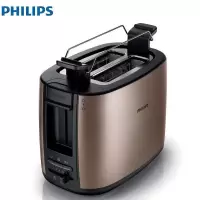 飞利浦（PHILIPS） 烤面包机 HD2658/70 家用2片双卡多士炉 早餐吐司机 HD2628同款