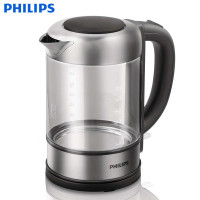 飞利浦(Philips)电热水壶HD9342 1.5升大容量透明玻璃壶身 不锈钢加热元件