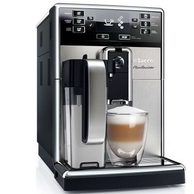 飞利浦（Philips）HD8854/15进口全自动滴漏式浓缩咖啡机机身不锈钢带有集成式储奶容器 灰色Saeco