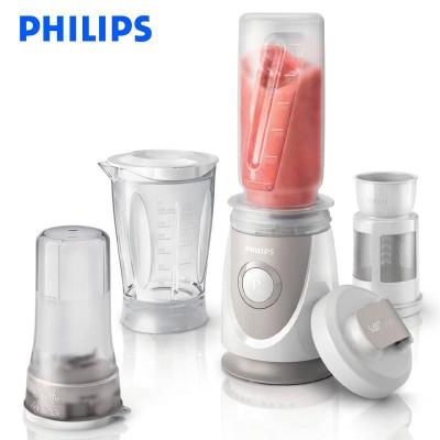 飞利浦（PHILIPS）料理机榨汁机 家用多功能 搅拌机+随行杯+滤网+切碎器HR2874/00