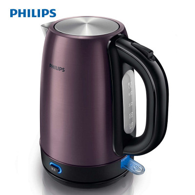 飞利浦（PHILIPS）电水壶HD9333 双层保温 1.7L容量 不锈钢烧水壶 自动断电