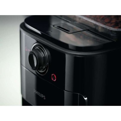 Philips/飞利浦咖啡机 HD7762/00 家用 全自动浓缩滴漏式咖啡机豆粉两用 银黑 咖啡机豆粉两用HD7761