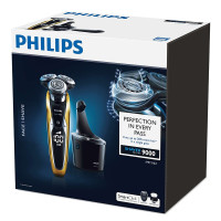 飞利浦(Philips)电动剃须刀S9911 全身水洗干湿两用 原装进口刀头 智能充电清洁