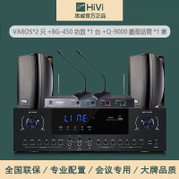 Hivi/惠威VA8-OS中小型会议室音响套装 会议音箱系统设备全套无线话筒背景音乐 黑色套餐一