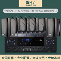 Hivi/惠威VA8-OS中小型会议室音响套装 会议音箱系统设备全套无线话筒背景音乐 黑色套餐三