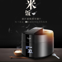 松 下 4L电压力饭煲 电饭锅 1-6人IH三段电磁压力加热 备长炭厚釜内锅可预约SR-PE401-K