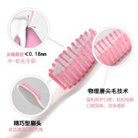 三笑 可洁可净 硬毛牙刷软毛成人家用高档牙刷批发中毛情侣家庭装