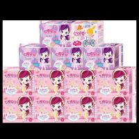 明星同款卫生巾少女纯棉柔薄日夜12包组合套装姨妈巾送护垫