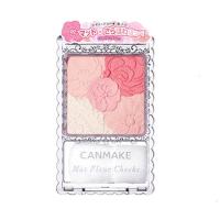 [优选]井田(Canmake) 日本妹CANMAKE腮红五色花瓣刻胭脂 带腮红刷_哑光2# 玫瑰色