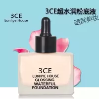 [苏宁优选]3ce Eunhye House保湿滋润粉底液 美妆水润光泽滴管驻颜粉底液