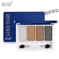 BOB四影 含大地色酒红色桃花妆彩妆盘眼影盘裸妆哑光珠光