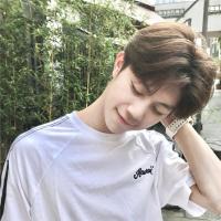 [苏宁优选]红同款假男中分刘海短卷韩版帅气逼真自然蓬松男士整顶套