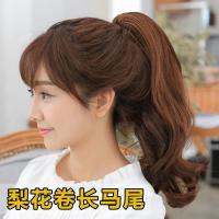 【苏宁优选】假马尾女士长卷抓夹式梨花假马尾真短中长款假片