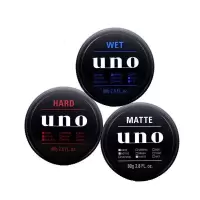 【苏宁优选】日本资生堂uno蜡泥80g男士蓬松定型哑光油头大背头