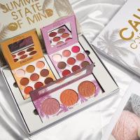 [苏宁优选]暑假三合一套装椰树bc眼影套盒INS红初学者眼影盘