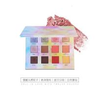 [苏宁优选]樱花水粉眼影盘哑妆少女系红同款 12色系