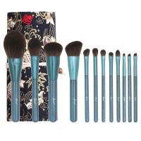 [苏宁优品][品牌拼购]艾琳咪/ailinmi蓝湖之眼化妆刷套装灰鼠丝散粉腮红眼影刷哀家御用*