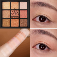 【苏宁优品】韩国3ce九宫格眼影盘9色哑光珠光OVERTAKE南瓜色大地each mus ALLnighter珠光人鱼色