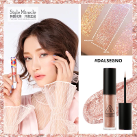 [苏宁优品][带防伪]韩国3CE春夏新款眼影珠光眼线卧蚕晶钻液体眼影粉色 #DALSEGNO香槟粉银新包装