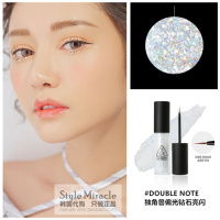 [苏宁优品][带防伪]韩国3CE春夏新款眼影珠光眼线卧蚕晶钻液体眼影粉色 #DOUBLENOTE大亮片