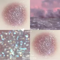 [苏宁优品]colorrose/官方土豆泥单影闪粉珠光防水亮片红款彩妆女 737挫败