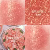 [苏宁优品]colorrose/官方土豆泥单影闪粉珠光防水亮片红款彩妆女 740蜜桃色偏光