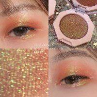 [苏宁优品]colorrose/官方土豆泥单影闪粉珠光防水亮片红款彩妆女 新品745番茄色(绿闪)