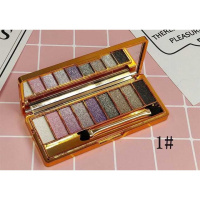 [苏宁优品]维妮小熊9影流金熠彩钻石闪亮璀璨炫彩九色珠光眼影一闪到底 1粉色。玫粉色。高贵紫