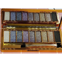 [苏宁优品]维妮小熊9影流金熠彩钻石闪亮璀璨炫彩九色珠光眼影一闪到底 4宝石蓝。高贵紫。裸色