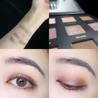 [苏宁优品]完美日记光影星河九影盘02秋叶绯紫金沙新色12星玫13甜柚 09极地送双头眼影刷