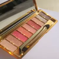 [苏宁优品]维妮小熊9影流金熠彩钻石闪亮璀璨炫彩九色珠光眼影一闪到底 8淡紫色。南瓜色。西柚色