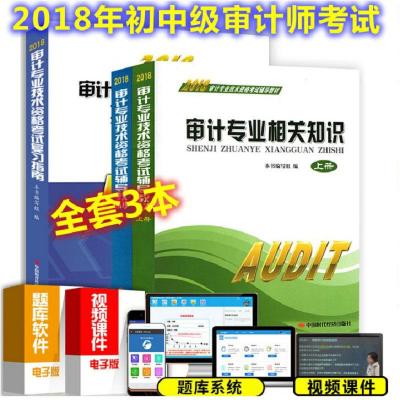  备考2018-2019年初 中级审计师考试教程用书+复习指南 全套3本 审计师 送在线