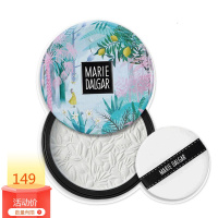 粉饼 定妆青柠蜜粉饼定妆遮瑕控油干粉散粉 02#蜜桃青柠+轻雾感口红小样_7