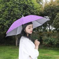 慕泽雨]防紫外线晴雨伞帽头戴帽子伞钓鱼帽遮阳帽伞