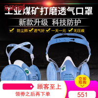 宝顺安防尘口罩防工业粉尘肺透气防灰煤矿打磨装修kn100硅胶面具