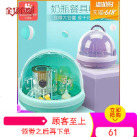 小哈伦婴儿奶瓶收纳箱宝宝用品干燥带盖防尘储存盒餐具沥水晾干架