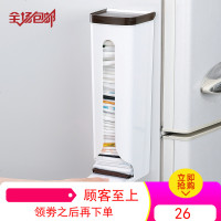 日本塑料袋抽取收纳盒厨房装垃圾袋子的神器壁挂式方便购物收集器