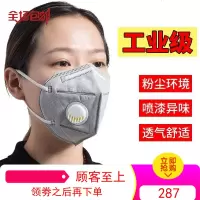 防尘口罩防工业粉尘打磨灰粉放毒防烟灰尘工厂装修劳保专用男透气