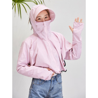 防晒衣2019款女电动车防晒衣女仙女亲子款遮脸防晒帽女速干衣防紫外线UV自营