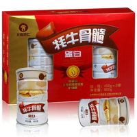 正康惠仁牦牛骨髓蛋白粉450g*2罐礼盒装 营养蛋白粉礼盒装送礼袋中老年蛋白粉营养品壮骨粉补品固体饮料