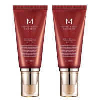 【两支装】Missha谜尚魅力润颜修容霜SPF42/PA+++ 21号 50ml（bb霜 素颜霜 学生女）