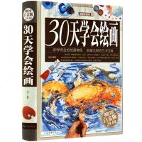 正版 30天学会绘画 彩图馆 全彩白金版 新手学画画绘画教程 教你学绘画素描基础教程书籍速写 绘画速成书 精装收藏书