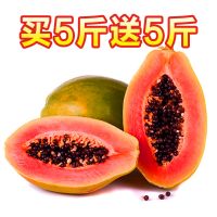 买5送5[净重9斤]带箱约10斤 精选装 [今日大特价]海南红心牛奶木瓜10斤装/5斤/3斤装新鲜水果木瓜甘鲜生